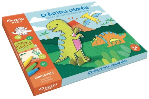 Auzou - Auzou Zestaw Kreatywne Dinozaury 99250