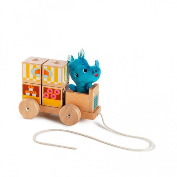 Lilliputiens        -       Drewniany Foodtruck Mariusa Puzzle Pojazd do Ciągnięcia