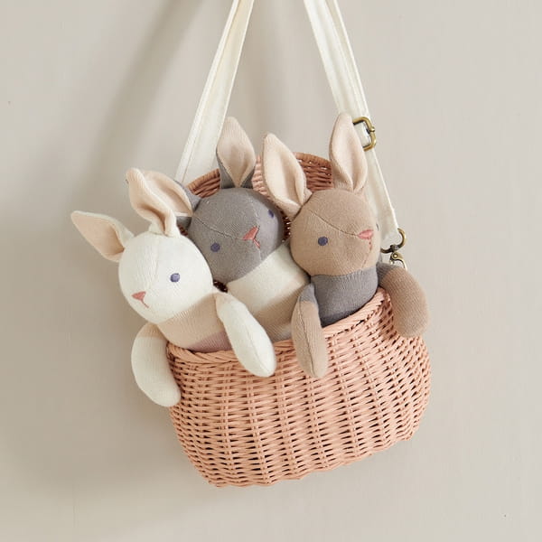 ThreadBear Design - Przytulanka z Bawełny Organicznej Gots, Grey Bunny, Threadbear Design