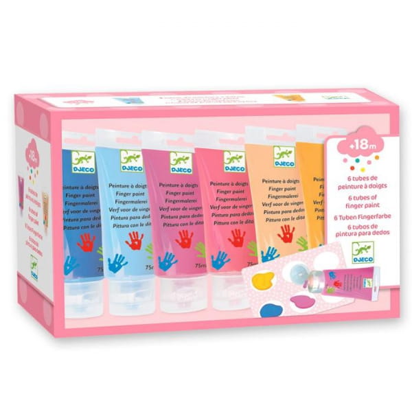 Djeco   -   Farby do Malowania Palcami w Tubkach Sweet Dj09000