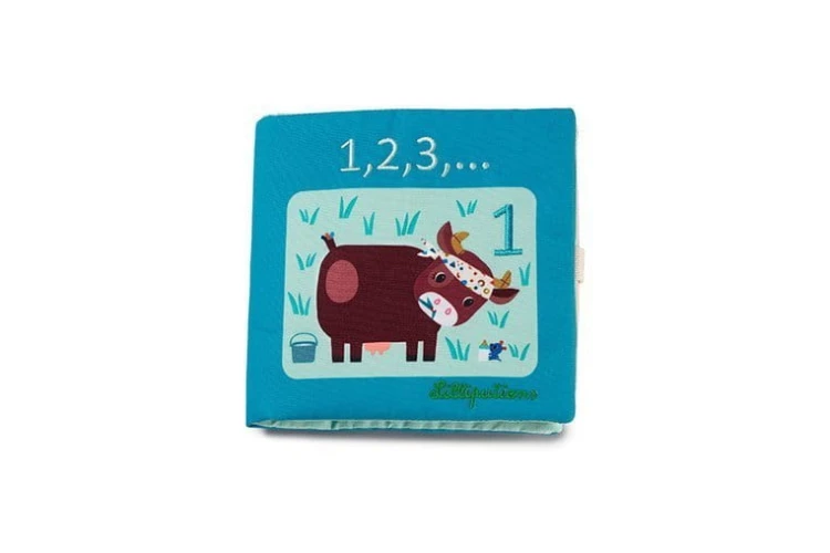 Lilliputiens - Miękka Książeczka do Nauki Liczenia 1, 2, 3... 18 m+