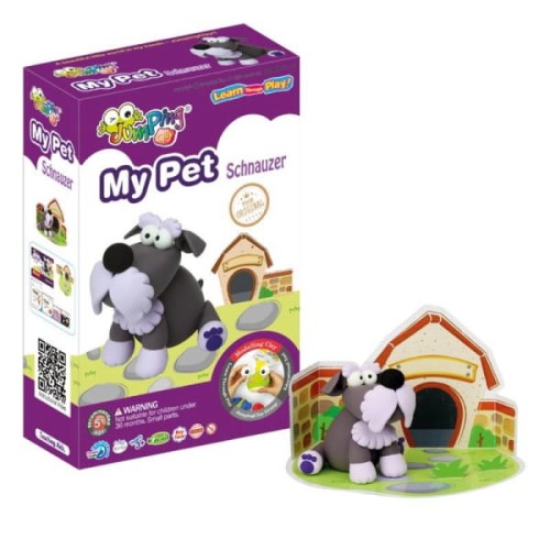 JumpingClay - Jumping Clay | Zestaw Kreatywny Piesek  -  Sznaucer
