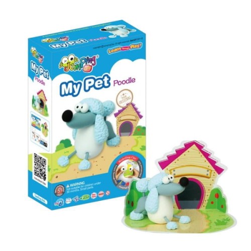 JumpingClay - Jumping Clay | Zestaw Kreatywny Piesek  -  Pudel