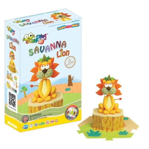JumpingClay - Jumping Clay | Zestaw Kreatywny Sawanna  -  Lew