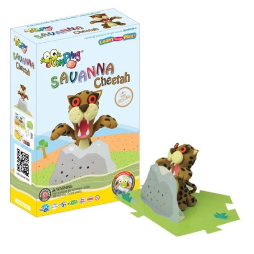 JumpingClay - Jumping Clay | Zestaw Kreatywny Sawanna  -  Gepard