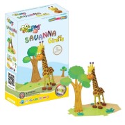 JumpingClay - Jumping Clay | Zestaw Kreatywny Sawanna  -  Żyrafa