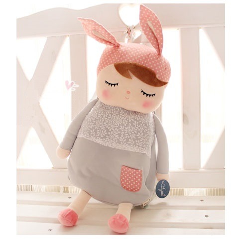 Lalka Metoo - Plecak z Uszami Angela Grey Bunny